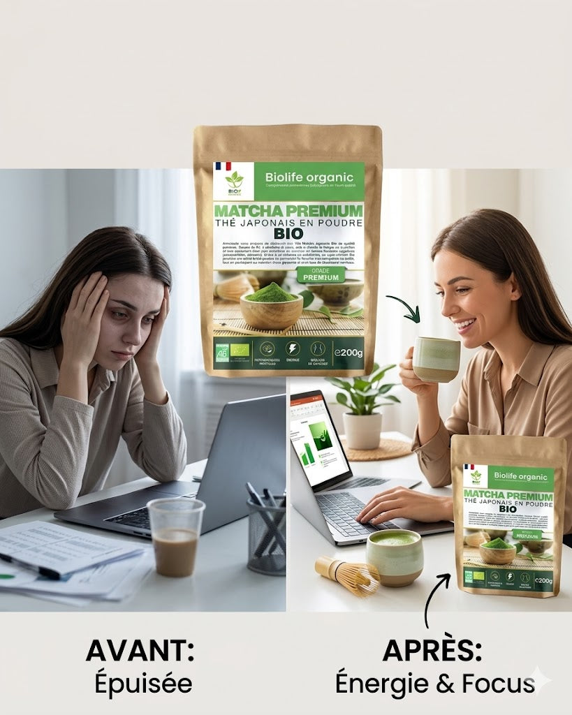 Matcha Énergie naturelle sans crash (200g)